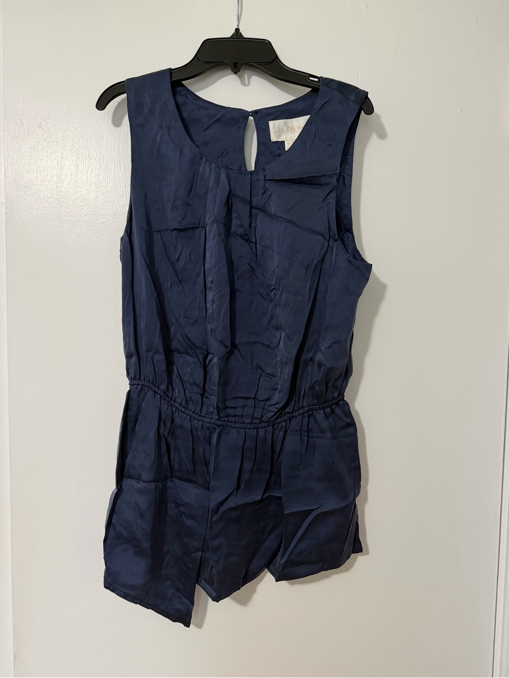 JB by Julie Brown Navy Sleeveless One-Piece Romper